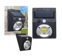 FARETTO LUCE LED COB PANNELLO SOLARE RICARICABILE SENSORE DI MOVIMENTO PIR