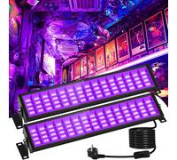 Faretto Luce LED UV Ultravioletto 1000LM 72W 360° Discoteca Festa Kit 2pz Viola