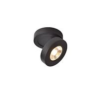 Faretto montato in superficie 6000K Luce bianca 3W / 5W / 7W Lampada d'accento a soffitto a LED su e giù Faretto orientabile orientabile a 90° Faretto a LED per interni (Color : Black, Size : 3W)