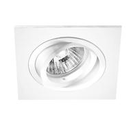 Faretto Nobile incasso orientabile quadrato bianco foro 80mm 9088/BI