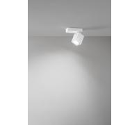 Faretto Oddy in alluminio colore bianco 6x6x8cm attacco GU10 orientabile