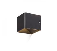 Faretto ONYX da parete nero 230V LED 5W 3000K