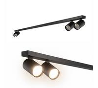 Faretto orientabile EDO MALGA nero bianco plafoniera lampada da parete GU10 LED