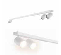 Faretto orientabile EDO MALGA nero bianco plafoniera lampada da parete GU10 LED