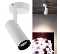 Faretto orientabile soffitto LED 10W dimmerabile plafoniera moderna luci vetrina [EEK: F]
