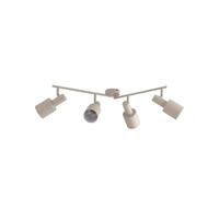 Faretto 'Ovelia' dimmerabile (Moderno) colore Beige, in Metallo ad es. Corridoio (4 luci, E27) di Lindby | Lampada da incasso, plafoniera, applique