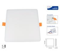 Faretto Pannello Led Da Incasso Quadrato Senza Bordo 18W Bianco Neutro Foro Adat