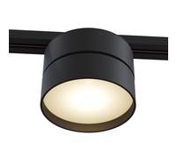 Faretto Per Binario Tondo Onda In Metallo 18W Nero 1 Luce Calda