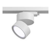 Faretto Per Binario Tondo Orientabile Onda In Metallo 12W Bianco 1 Luce Naturale