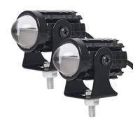Faretto per moto a LED - Lampada di guida ausiliaria bicolore da 12-80 V | Alloggiamento in alluminio resistente, guarnizioni multi-silicone resistenti alle intemperie, modalità 3000K e 6500K, per sco