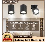 Faretto pieghevole a led Lampada da soffitto Downlight 110V 220V Faretto Down Home Decor Lampada Soggiorno Camera da letto Apparecchio di illuminazione
