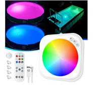 Faretto Piscina Luce Subacquea LED 5V IP68 Con Telecomando Timer RGB A Batteria