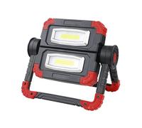 Faretto Portatile A LED COB Da 20 W Faro Da Lavoro Impermeabile A LED Rotante Pieghevole Utilizzare Una Batteria 4 * AA For La Riparazione Del Campeggio(Red)
