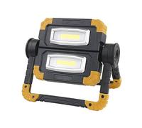 Faretto Portatile A LED COB Da 20 W Faro Da Lavoro Impermeabile A LED Rotante Pieghevole Utilizzare Una Batteria 4 * AA For La Riparazione Del Campeggio(Yellow)