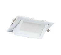 Faretto Proiettore Downlight LED 38W Orientabile Rettangolare 130lm/W Foro