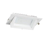 Faretto Proiettore Downlight LED 60W Orientabile Rettangolare 130lm/W Foro