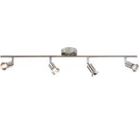 Faretto Quad Bar GU10 NSPGU4BC 230V - Cromo Spazzolato, Regolabile