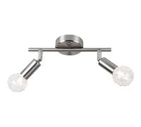 Faretto rete metallica nichel opaco con 2xE14 28W 230V ELASTICA