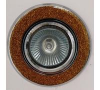 Faretto rotondo da incasso cartongesso Con Brillantini Oro