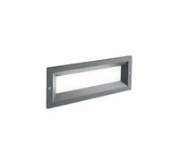 Faretto Segnapassi a Incasso da Esterno a LED 12W da Parete Aperto Sovil Mask Grigio