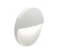 Faretto Segnapassi a Semi Incasso da Esterno a LED Grande Sovil Geo Round Bianco