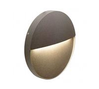 Faretto Segnapassi a Semi Incasso da Esterno a LED Grande Sovil Geo Round Marrone