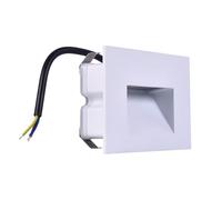 Faretto segnapassi da esterno lampada da muro IP65 LED 5W ad incasso per scatola cassetta 503 scale giardino viale gradini, CCT 3 Tonalità selezionabile luce fredda Luce calda Luce Naturale (Bianco)