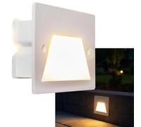 Faretto segnapassi IP65 LED 3W incasso scatola 503 scale giardino viale gradini (Bianco, 3000K)