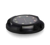 Faretto segnapassi Led 2W Nero con pannello solare IP54 Bianco freddo 6000K con sensore crepuscolare M LEDME