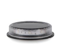 Faretto segnapassi Led 3W Nero con pannello solare IP54 RGB con sensore crepuscolare M LEDME