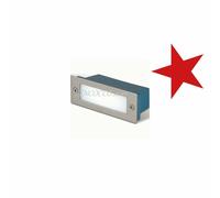 Faretto Segnapasso 5w incasso a muro da esterno rettangolare ip44 giardino 220v