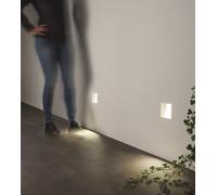 FARETTO SEGNAPASSO DA INCASSO FUNKY BIANCO H.17CM LED 3000K 90LM 1W PER INTERNI IP20