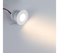 Faretto Segnapasso LED 3W IP44 Bianco 25° 220V Colore Bianco Caldo 3.000K