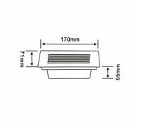 Faretto segnapasso Led 4w 8w Rettangolare da muro incasso smd 2835