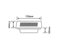 Faretto segnapasso Led 4w 8w Rettangolare da muro incasso smd 2835