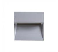FARETTO SEGNAPASSO LED A MONTAGGIO SUPERFICIALE QUADRATO 3W PER ESTERNO GRIGIO -