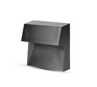 V-TAC VT-1172 Lampada applique LED 3W parete segnapasso quadrato nero IP65 bianc