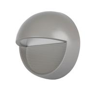 Faretto Segnapasso LED a Montaggio Superficiale Rotondo 3W, per Esterno Grigio Luce Naturale 4000K