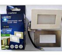 Faretto segnapasso led per cassetta 503 3W 4000k 220v ip65 per interno e esterno luce naturale 200 lumen potenza 3 W 12 led i efficienza energetica WISDOM LINE XC-9300/865