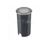 Segnapasso LED tondo da incasso 1W 50lm 90° LUCE CALDA 3000K IP67 - V-Tac 1464