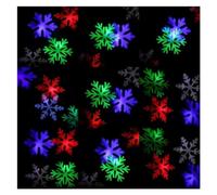 Faretto Solare for Paesaggio, proiettore Natalizio, Fiocco di Neve, luci for Esterni, IP65, Impermeabile, for Vacanze, LED, Movimento, nevicata, faretto da Giardino for Esterni, L (Color : Blue Green