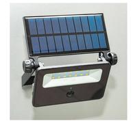 FARETTO SOLARE IP65 RICARICABILE PARETE SENSORE CREPUSCOLARE MOVIMENTO LED 8 W