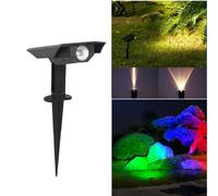 Faretto Solare LED per Esterni con Sensore Crepuscolare e Fascio Regolabile