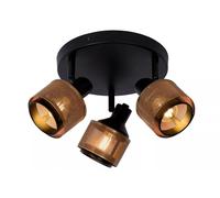 Faretto Spot da Soffitto Industriale Flessibile Metallo Bronzo E14 B :3 5 CM