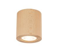 Faretto Spot da Soffitto Plafoniera Montata Legno GU10 Ø 8 CM Tondo H:8,5 CM IN