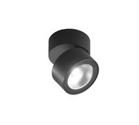 Faretto Spot Led Rotondo Orientabile Camera Nero Led Grande