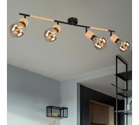 Faretto Spot Plafoniera Luce Sala da Pranzo Mobile Legno Natura Big.ligt [EEK: Non valutato]