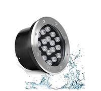 Faretto Subacquei - Faretti Piscina, Luce Sotterranea A LED IP68 Luce Per Piscina A LED Impermeabile Per Acqua Piovana, Luce Decorativa Per Paesaggio Con Illuminazione A Pavimento 12V/24V(Warm White,9