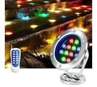 Faretto subacqueo a LED - Luci per Piscina a LED sommergibili, Luce per laghetto Impermeabile IP68, Luce per laghetto a Bassa Tensione 24V, per Giochi d'Acqua, Piscine con fontane,