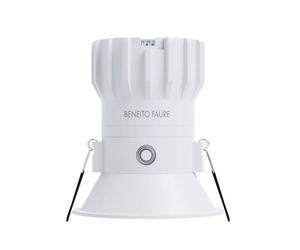 Faretto tondo ad incasso Beneito Faure PULSAR SWITCH 8W 3000K Bianco 5057